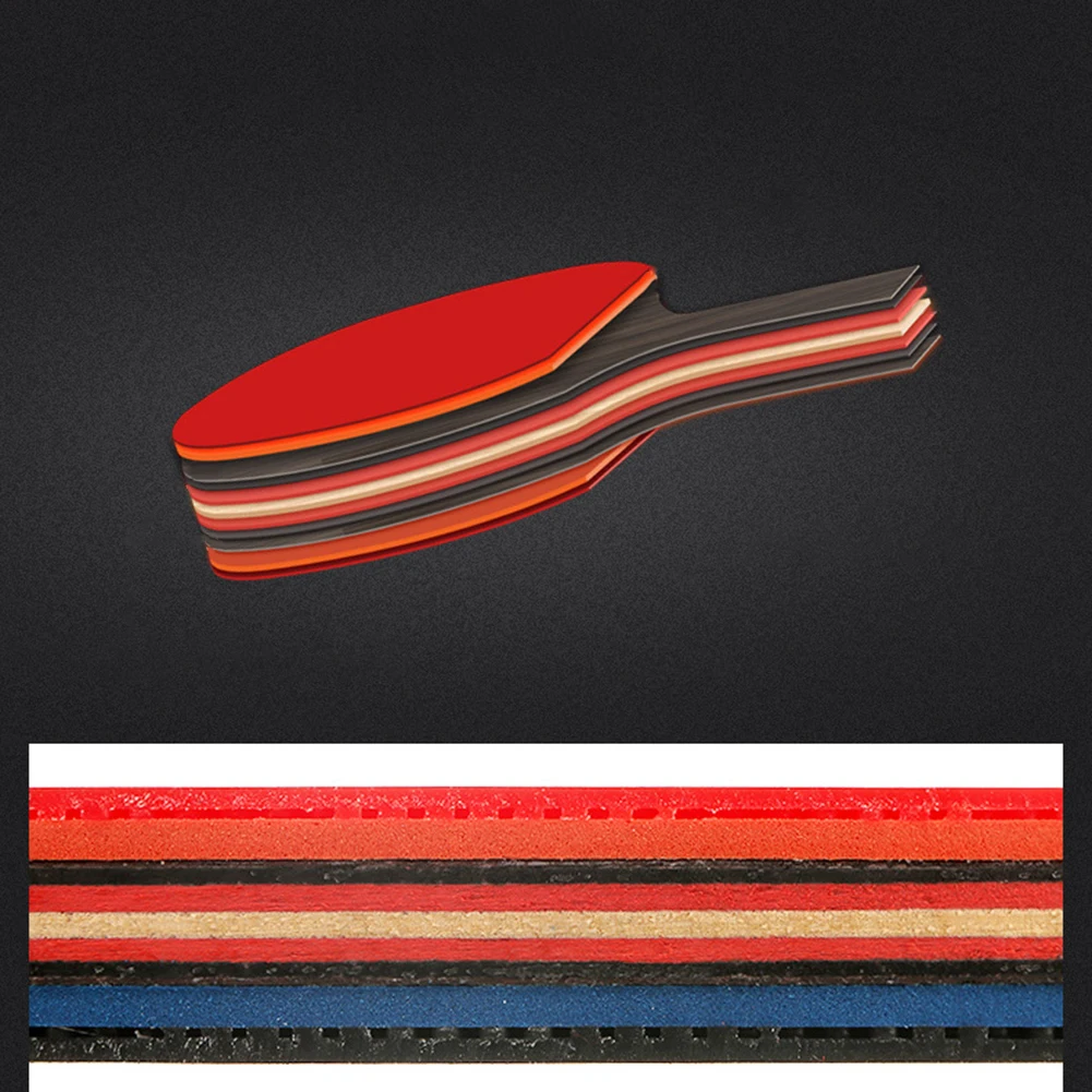 

High Quality Indoor Sports Table Tennis Racket Finished Rackets 1 Pcs Anti-skid Long Handle Table Tennis Sports