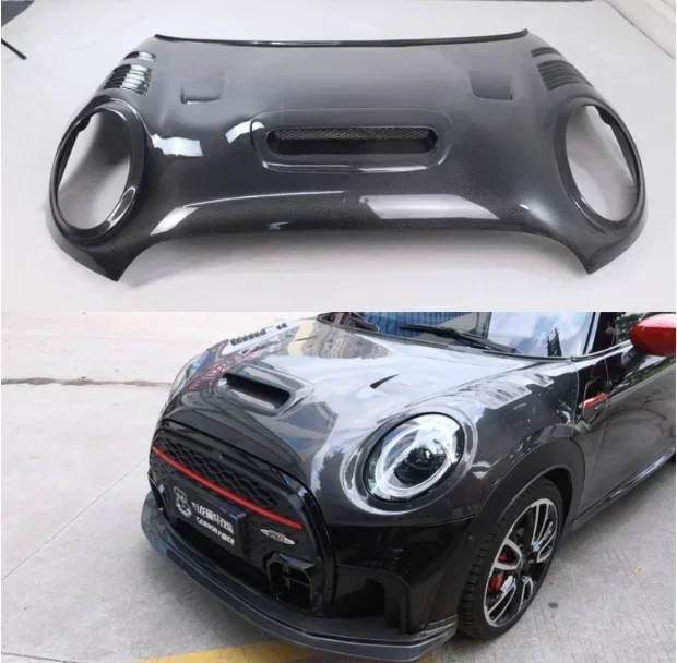 Новый! Для BMW MINI Cooper F55 F56 2014-2023 капот из настоящего углеродного волокна передняя