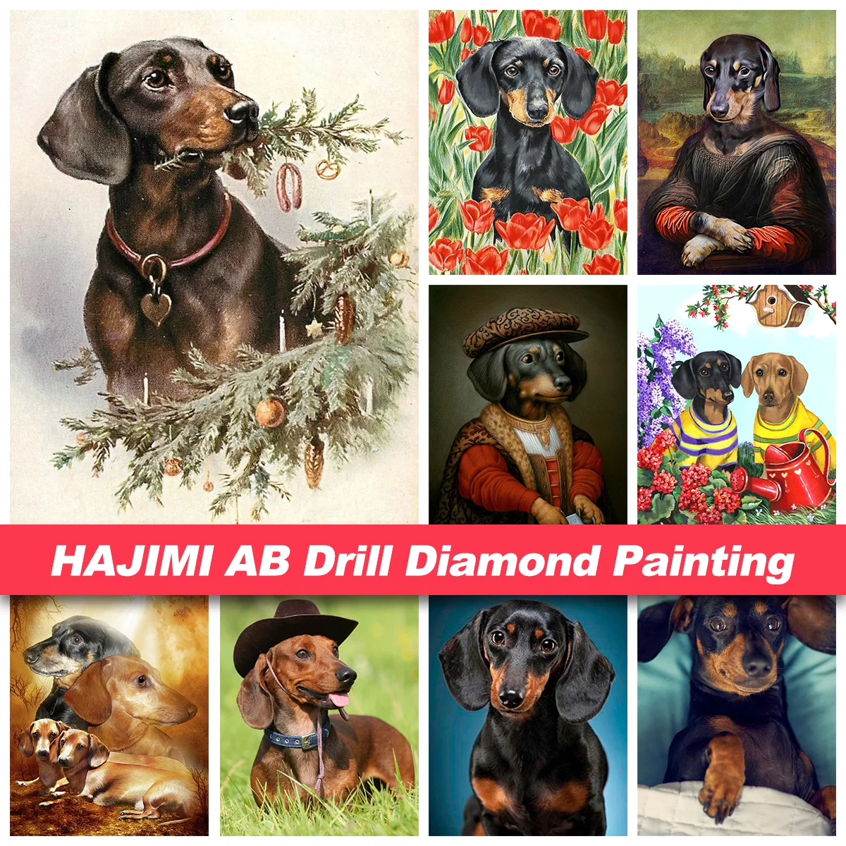Cute Long Hair Dachshund Dog Diamond Painting Kits Full Drills Wiener Puppy  Animal Mosaic Cross Stitch Handcraft Home Decor - AliExpress