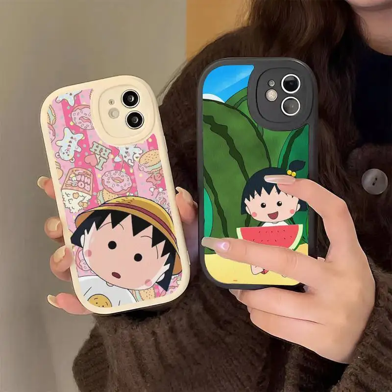 

Chibi Maruko Chan Phone Case Hard Leather For iPhone 14 13 12 Mini 11 14 Pro Max Xs X Xr 7 8 Plus