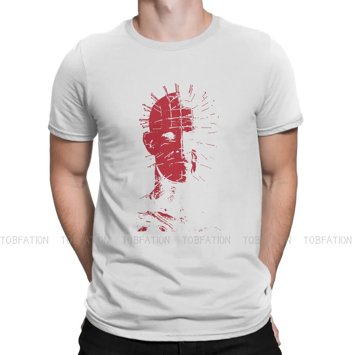 

The Evil Dead Original TShirts Pinhead Red Face Personalize Homme T Shirt Hipster Tops 6XL
