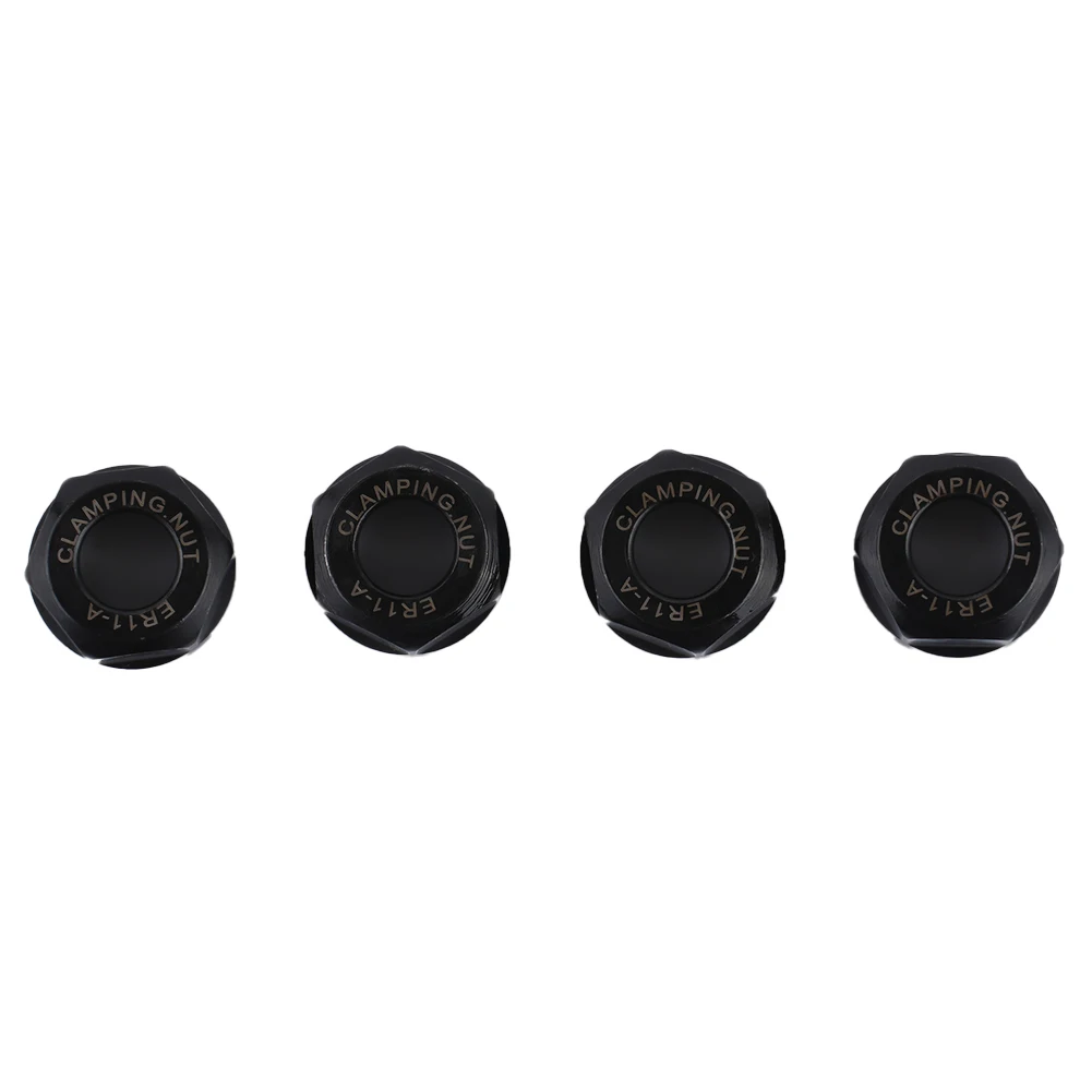 

4pcs ER11 A Type Collet Clamping Nut Chuck Nut For ER Collet Milling CNC Chuck Holder CNC Lathe Milling Cutter Router Bit Holder