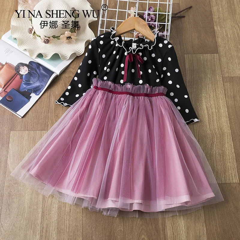 Фатиновая юбка в горошек для маленьких девочек |