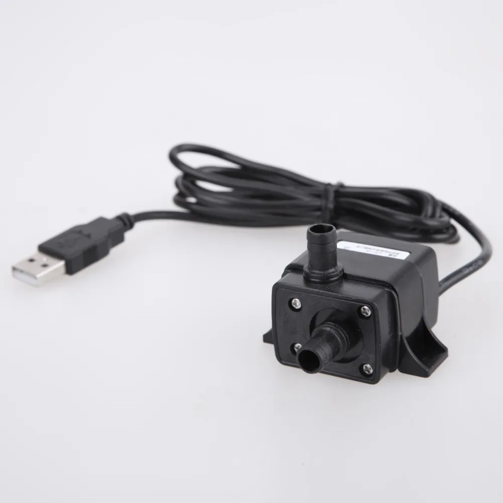 Погружной водяной мини-насос бесшумный аквариумный USB-кабель 1 м 5 в постоянного