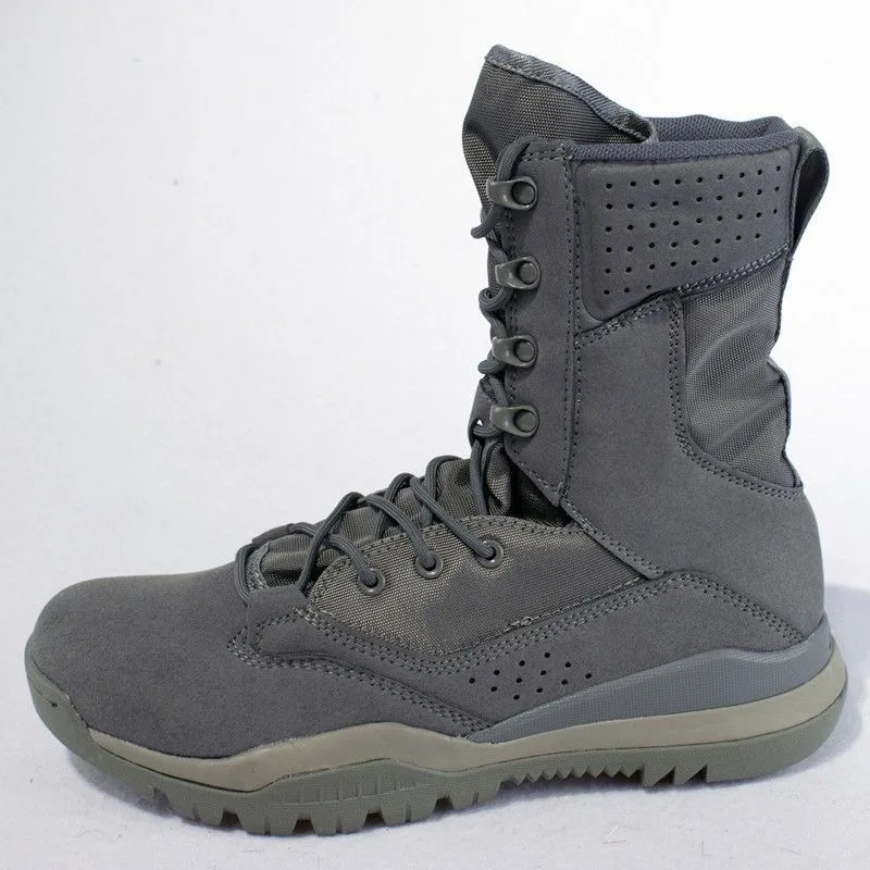 

Hot Sale Army Men Boots Black Gray Military Combat Boots For Mens Anti-Slippery Tactical Training Man Fashion Hunting Boots Men