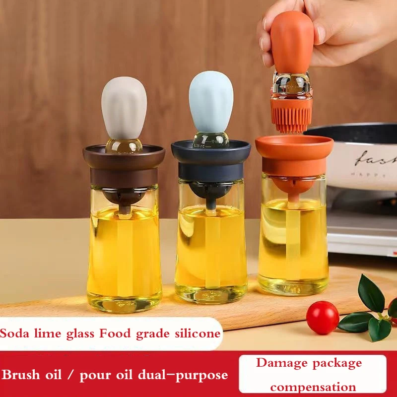 

Kitchen Silicone Oil Bottle Baking Barbecue Grill Oil Brush Dispenser Pastry Steak Oil Brushes Kitchen Baking BBQ Tool