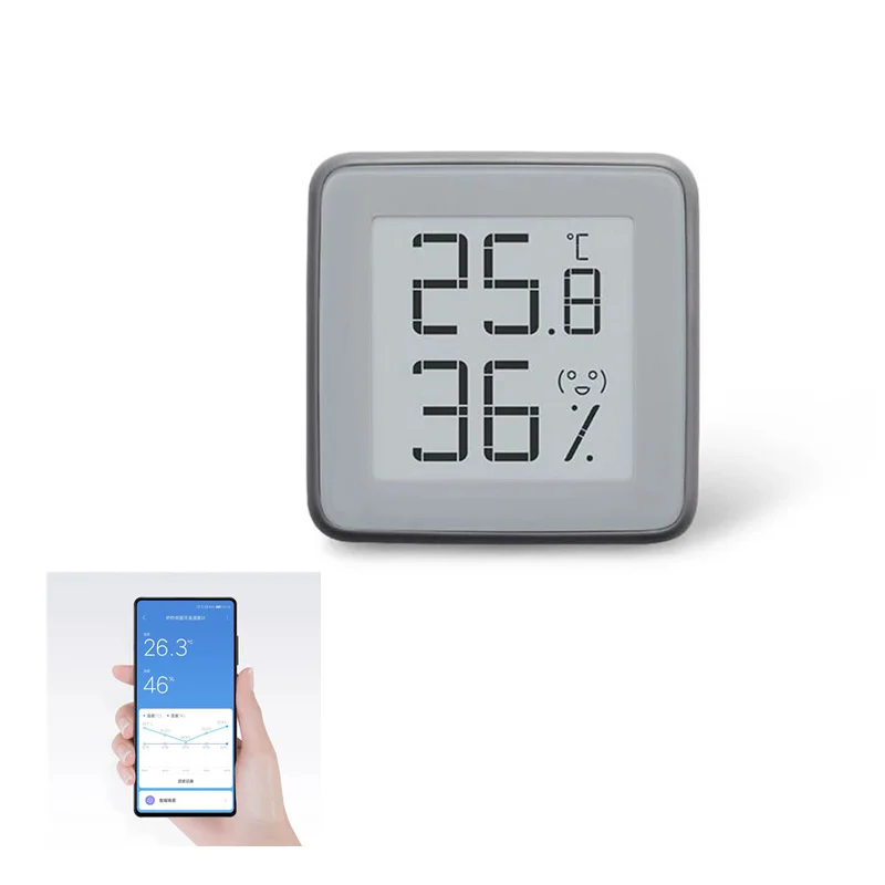 MMC E-Ink Screen BT2.0 Smart Bluetooth Thermometer Hygrometer Works with MIJIA App Home Gadget Tools images - 6