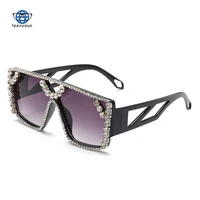 teenyoun new punk big frame diamond sunglasses fashion travel party funny diamond sun glasses