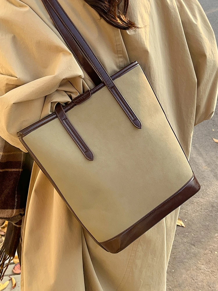 Модная большая сумка-ведро в стиле ретро корейская сумка Sle Ins модная