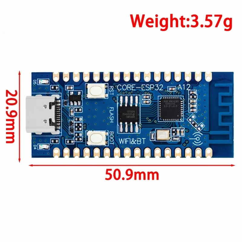 Плата для разработки ESP32 C3 LCD CORE со встроенной 2.4G антенной, 32-контактным разъемом IDF, Wi-Fi + Bluetooth CH343P для Arduino Microprython (art.: 3920dcb4cc753) - 3920dcb4cc753