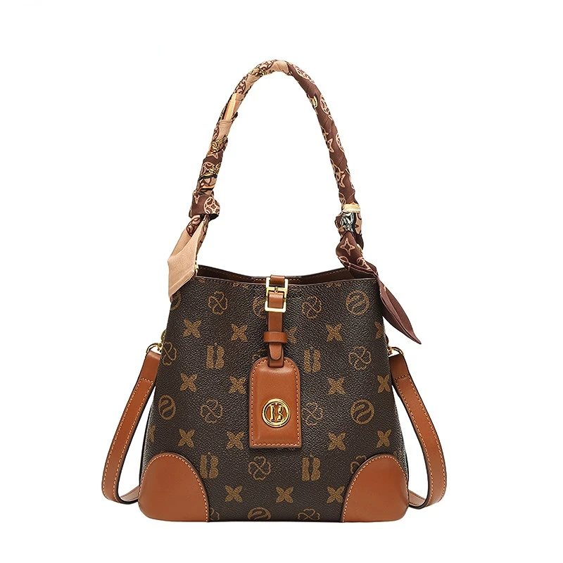 

Luxury Temperament Women Bag New Shoulder Bag Fashion Leather Bag Peraonality Crossbody Bag Classical Printing Leather Bag