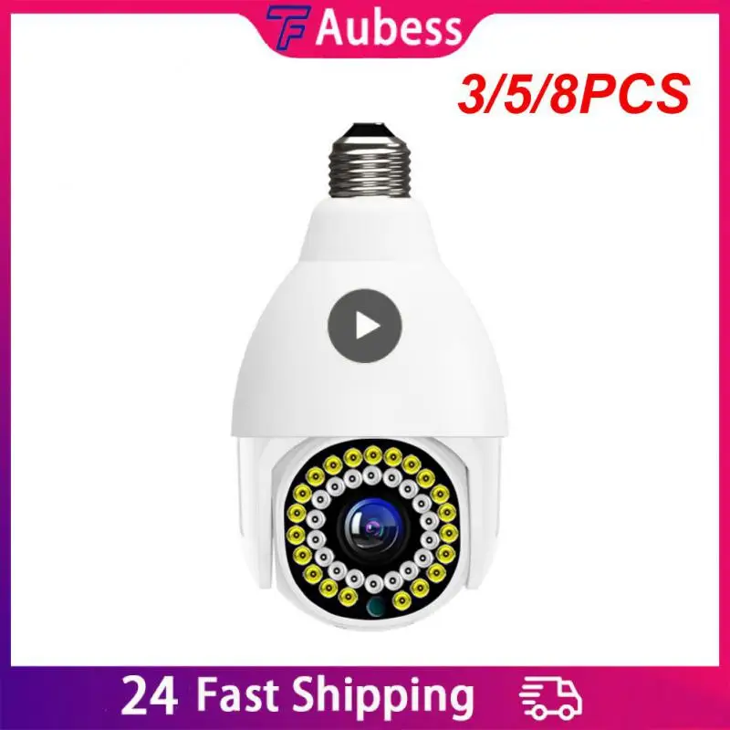 

3/5/8PCS 2.4g Bulb Camera 2mp Baby Monitor Auto Tracking Full Color Night Vision Ip Camera E27 Security Protectio Smart Home