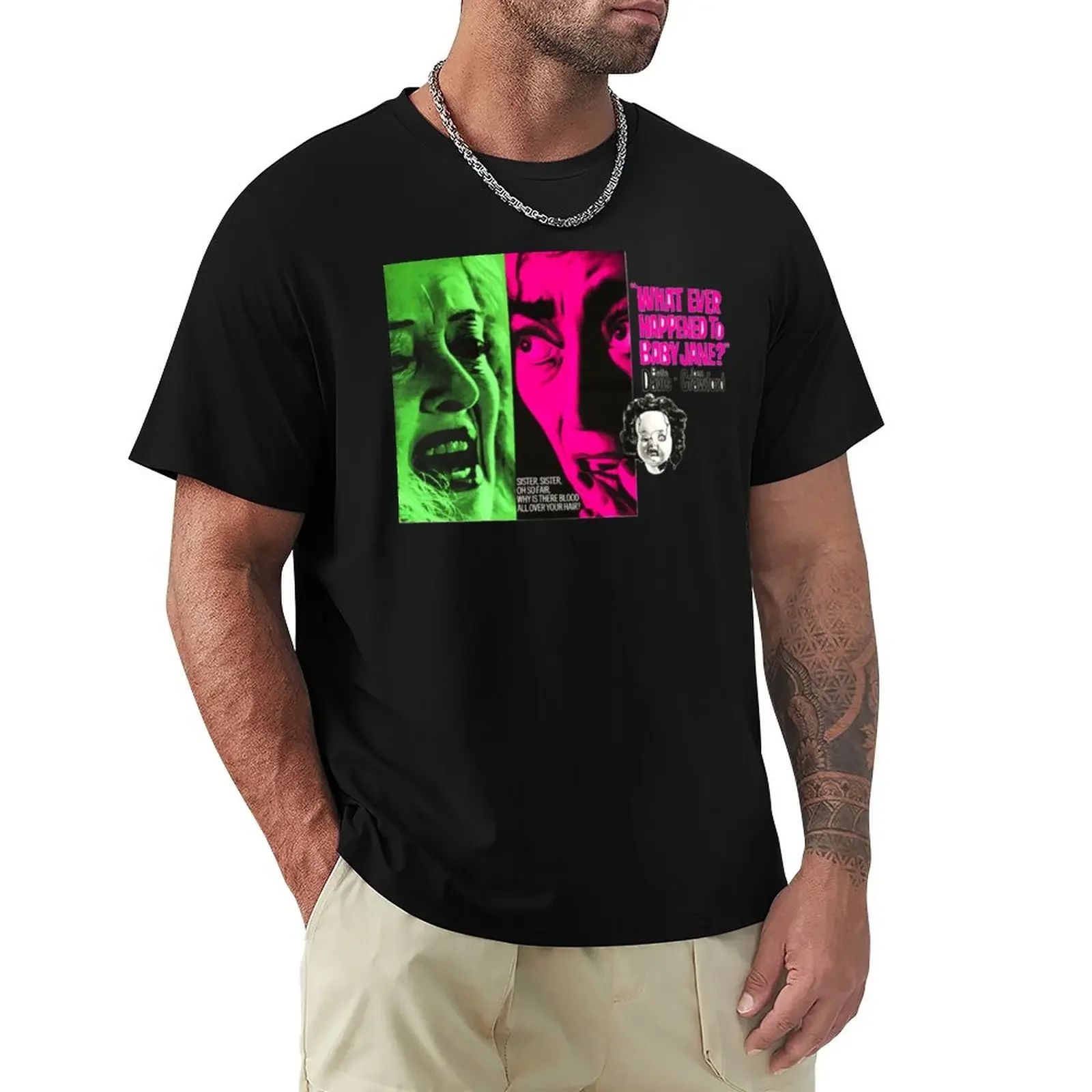 Что случилось с ребенком Джейн-винтажный плакат искусство-Классическая Футболка