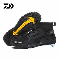 2022 daiwa mens fishing boots wear resistant waterproof outdoor work shoes breathable non slip mens fishing hiking shoes
