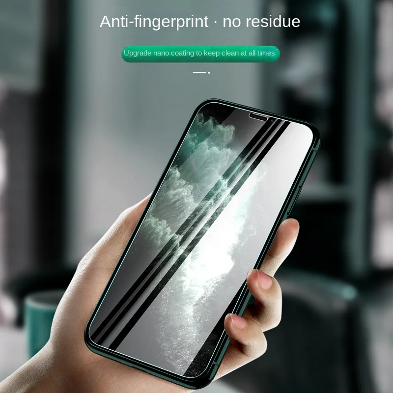 4PCS Tempered Glass Screen Protector for iPhone 12 Apple 14 Pro Max 13 11 XR 8 XS 7 Full Cover Protective Film Anti-fingerprint