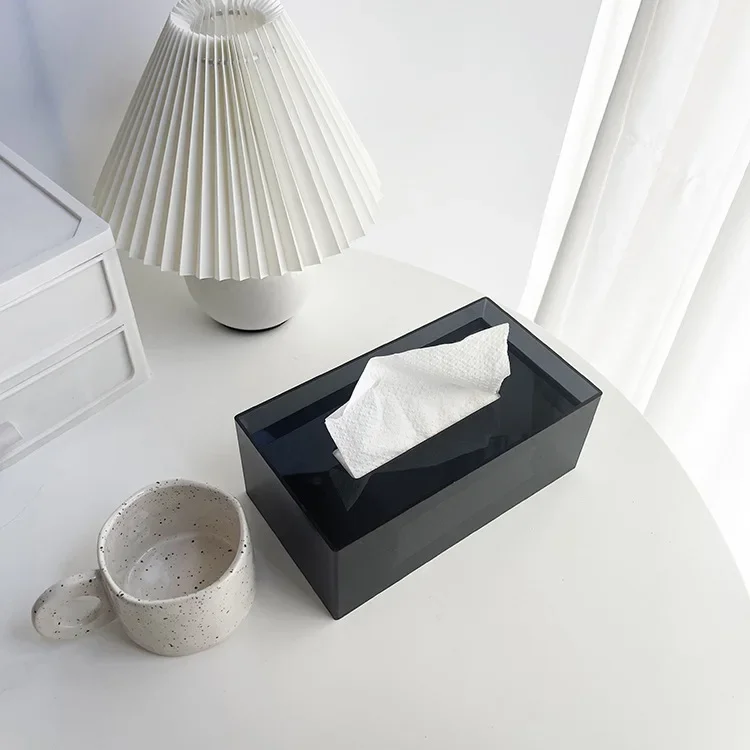 

Скандинавская цветная коробка для салфеток для дома, гостиной, креативная насосная коробка для еды, настольная бумажная насосная коробка, акриловая коробка для хранения