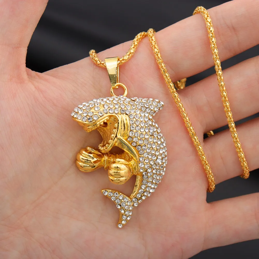 Цепочка с подвеской в стиле хип-хоп для мужчин и женщин