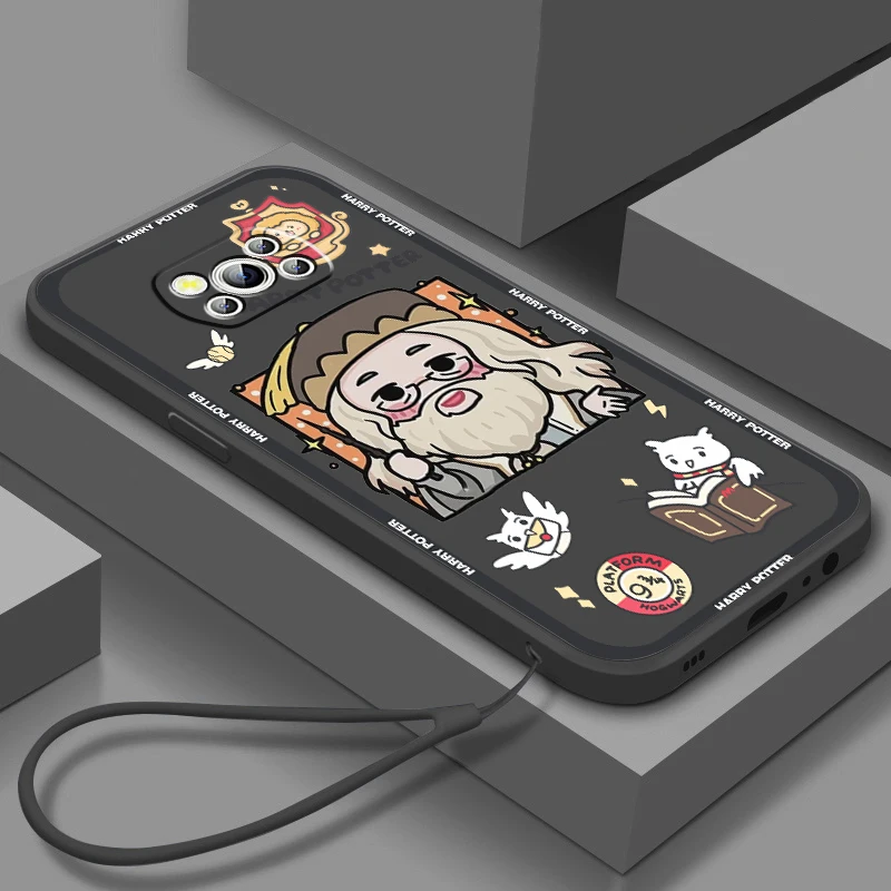 

Harries Wand Potters Anime Phone Case For Xiaomi Mi Poco M5s M5 X4 X3 M4 M3 F4 F3 GT Pro NFC 5G TPU Funda Liquid Rope Cover