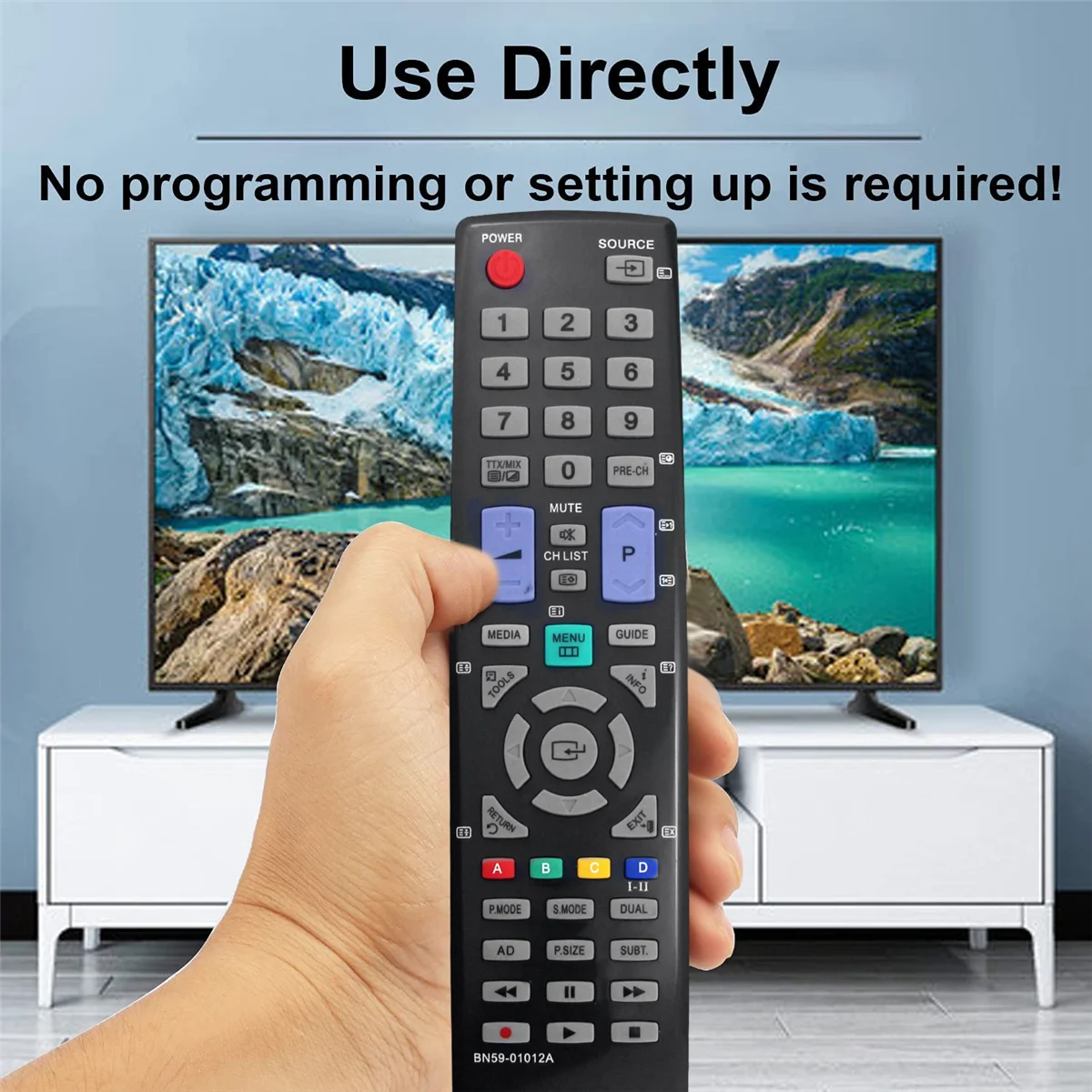 Replace BN59-01012A Remote Control for Samsung LE22D450 PS42C430 LE32C455 PS42C450B1W LCD LED Plasma TV