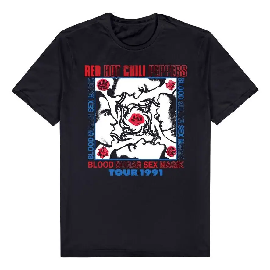 Футболка с изображением Красного перца Чили и сахара в крови 1991