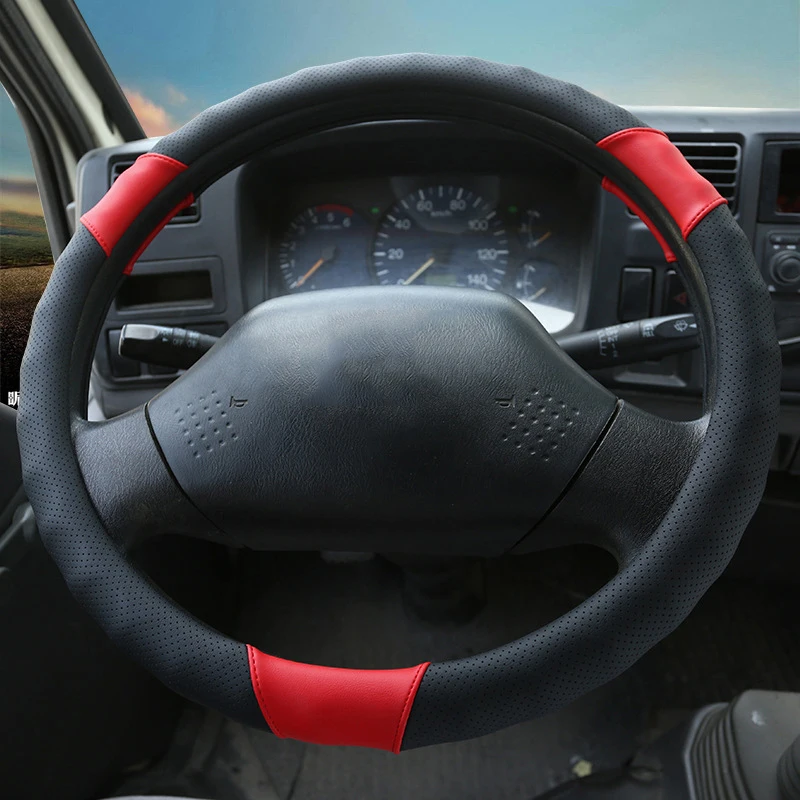 

Оплетка рулевого колеса для автомобиля, грузовика, автобуса, фургона, 38, 40, 42, 45, 47, 50 см, из искусственной кожи, дышащая, аксессуар для интерьер...
