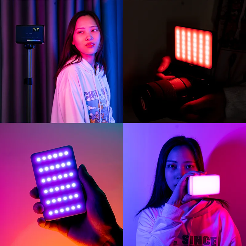 Портативная мини-камера Ulanzi VL120 с RGB-подсветкой 3100 мАч