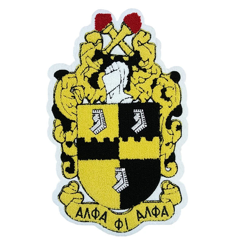 Фото Нашивки с греческими буквами Alpha Phi Alpha 1906, Термические нашивки с греческим алфавитом для курток, толстовок №2