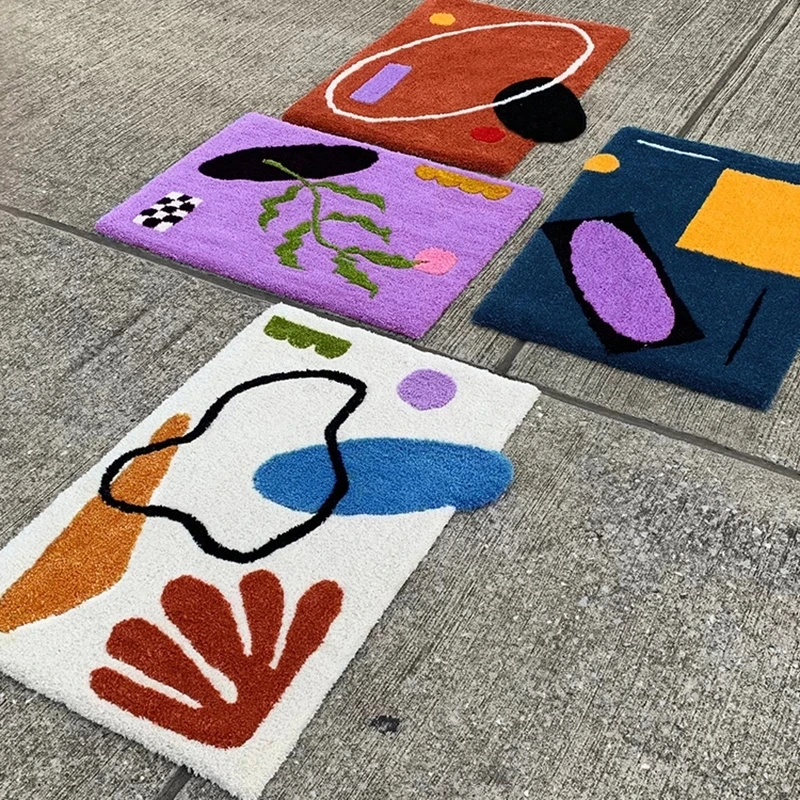 

Shaggy Rug Bathmat Bathroom Rug Carpet Function Entrance Floor Anti Slip Pad Aesthetic Home Room Decor Area Rug for Living Room