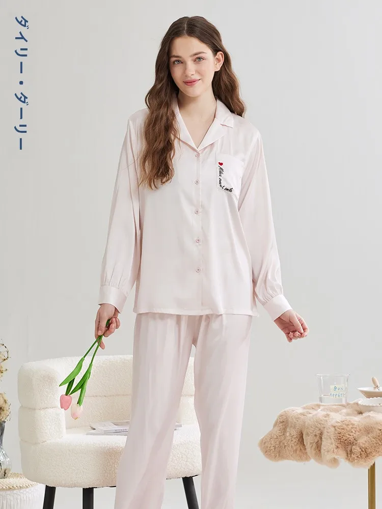 Женские пижамы Darli Ice Silk новинка 2024 весенние высококачественные брюки с длинными