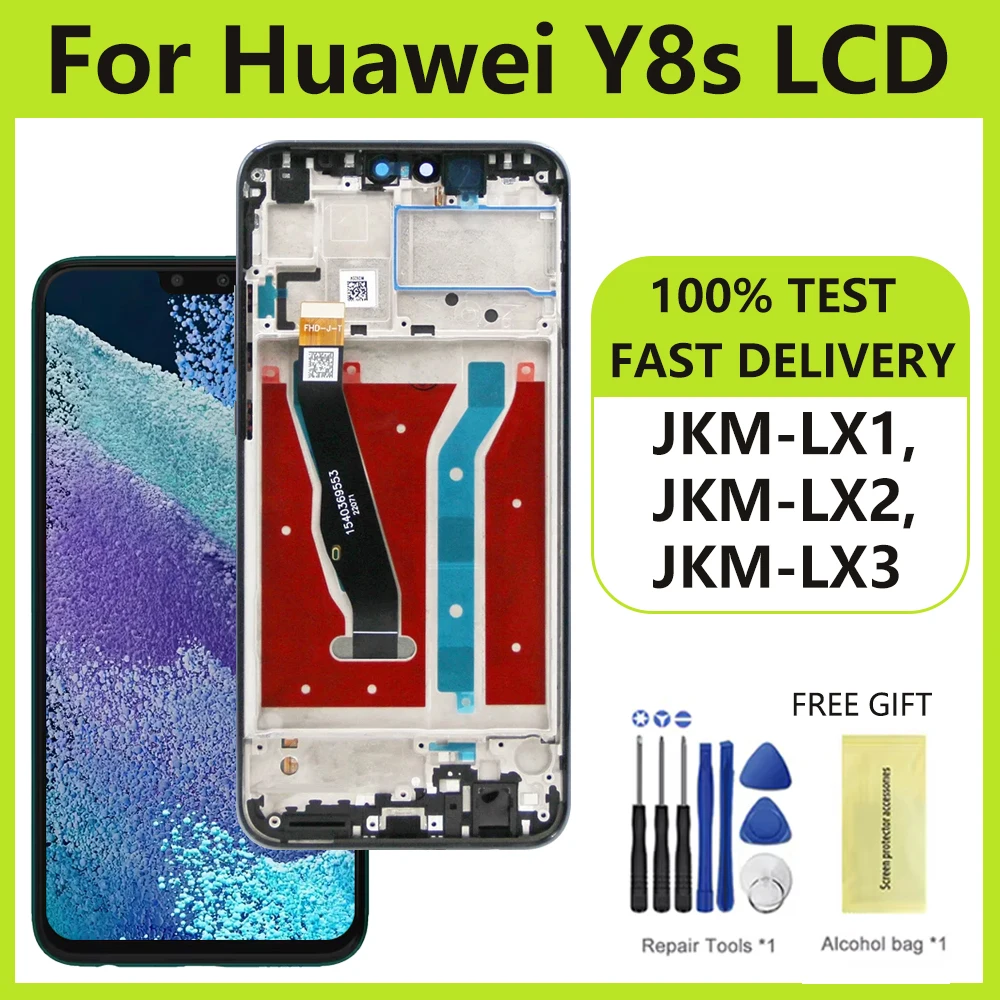 6 5-дюймовый AMOLED-дисплей для Huawei Y8S ЖК-дисплей преобразователь сенсорного экрана в