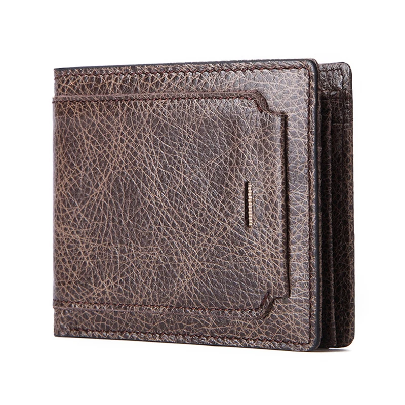 Original Luxury Men Wallet Genuine Leather	RFID Fashion Men's Wallets Man Gifts High Quality Card Holder	Dropshipping