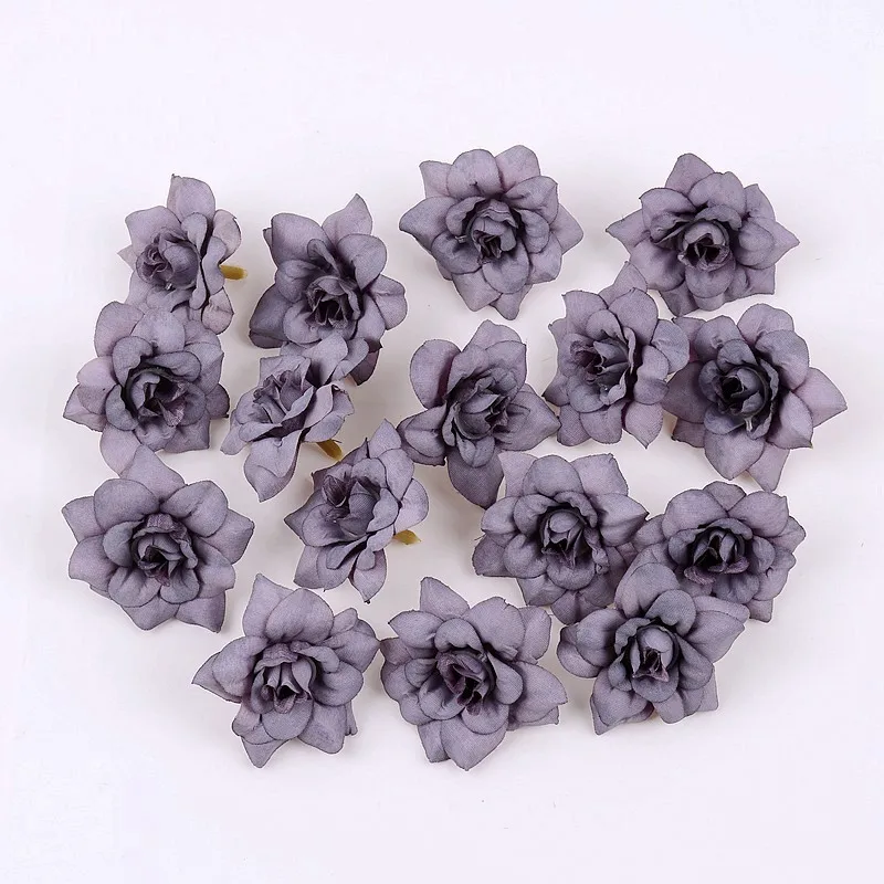 Искусственные бархатные розы 10 шт.