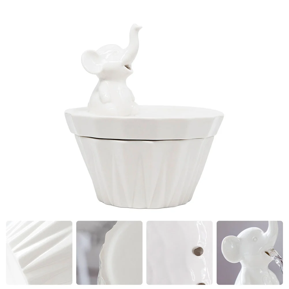 

USB Automatic Pet Water Bowl Ceramic Dog Automatic Waterer Pet Water Dispenser