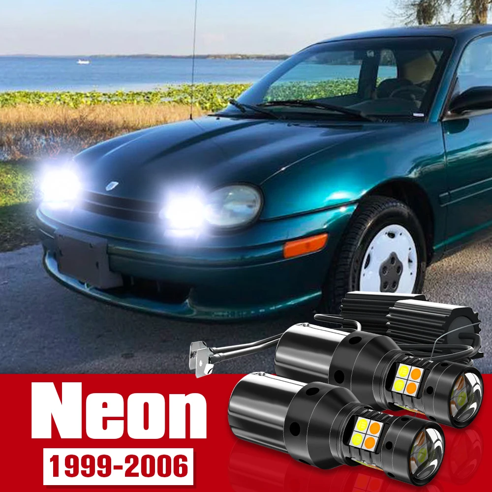 

2pcs Dual Mode Turn Signal+Daytime Running Light Accessories LED DRL For Chrysler Neon 1999-2006 2000 2001 2002 2003 2004 2005