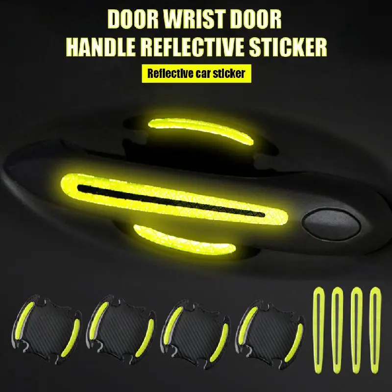 

Door Handle Sticker 3D Carbon Fiber Car Door Handle Paint Scratch Protector Sticker Auto Door Handle Scratch Cover Universal CSV