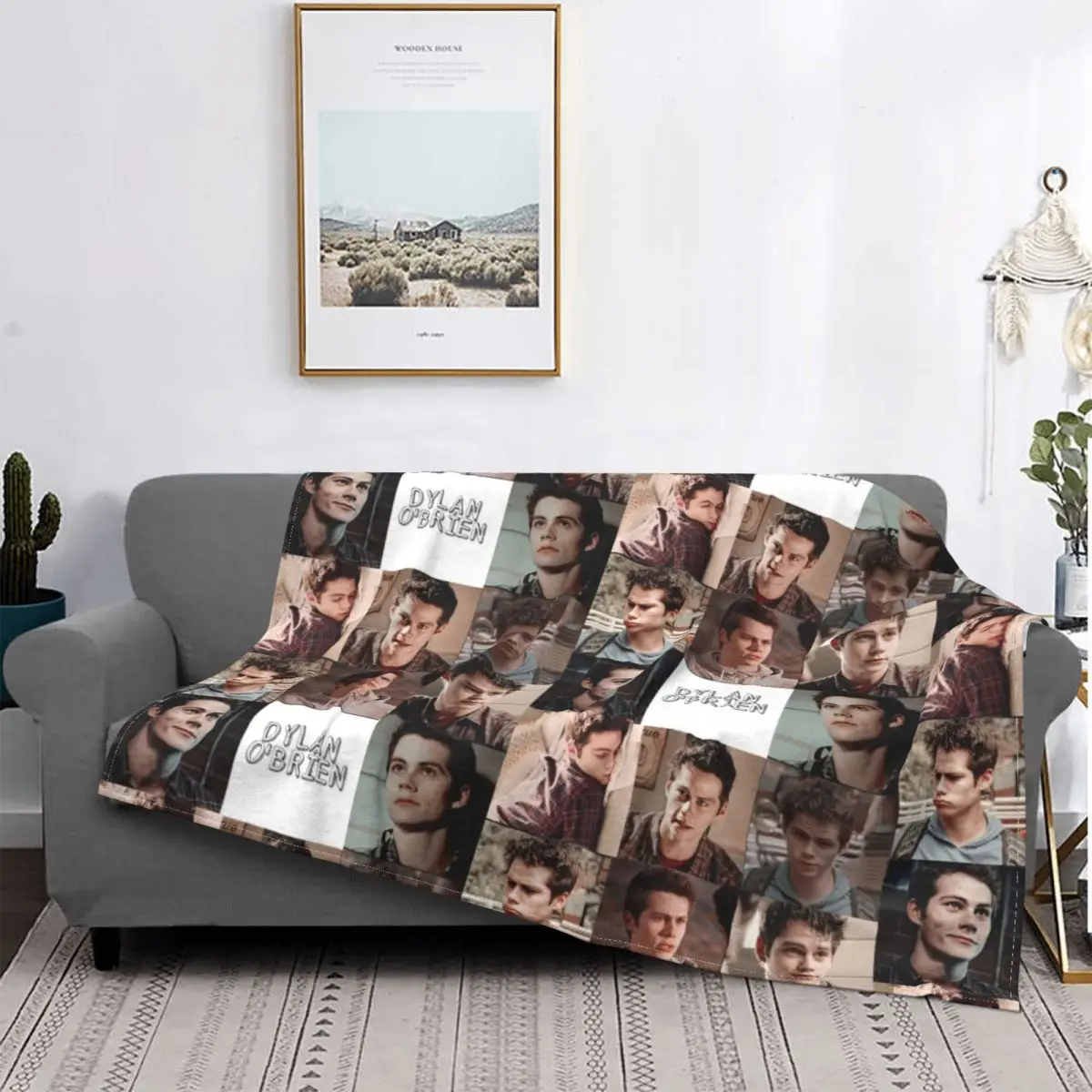 

Dylan O'brien Blanket Teen Wolf Winter Warm Bedspread Plush Soft Cover Fleece Throw Blanket Bedding Bed Couch Velvet Outlet