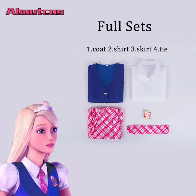Aboutcos очаровательный Школьный костюм принцессы Delancey Wen женский для косплея