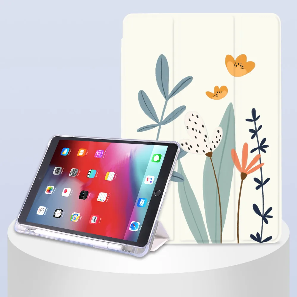 

Чехол с цветами для iPad 8 поколения Air 4 10,2, чехол 2020 Pro 11, чехол с подставкой 7, чехол для Mini 5 Air 2 6, 5, модный силиконовый чехол 3