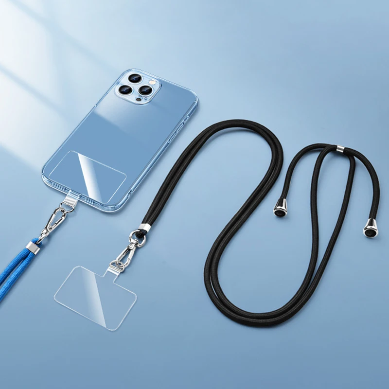 

Universal Mobile Phone Lanyard Card Gasket Clear Replacement Detachable Adjustable Necklace Clip Snap Cord Rope Patch Set