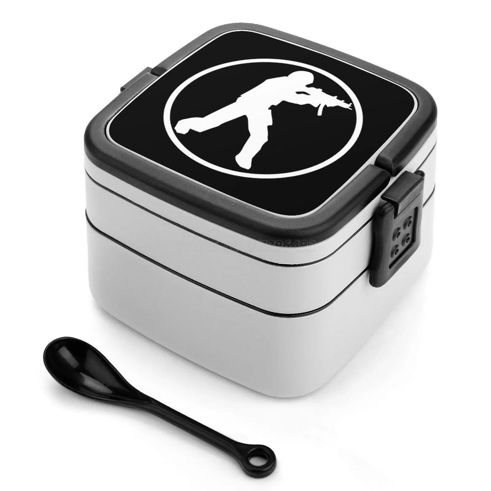 

CSGO Double Layer Bento Box Portable Lunch Box For Kids School Csgo Counter Strike Counterstrike Games Master Race Cod Call D