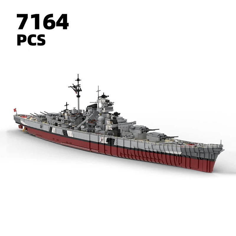 

WW2 military aviation warship building block Bismarck battleship bricks World war 2 army Moc Navy cruiser weapon Frigate kit set