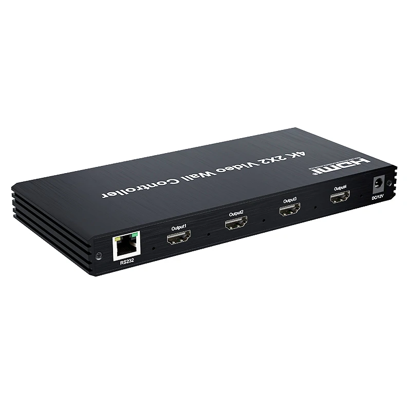 Фото 4K 2x2 HDMI DVI ТВ Контроллер видеостены Многоэкранный процессор Switcher1X2 1X4 1X3 2X1 3x1 4X1 180' Флип для управления видеостеной №5