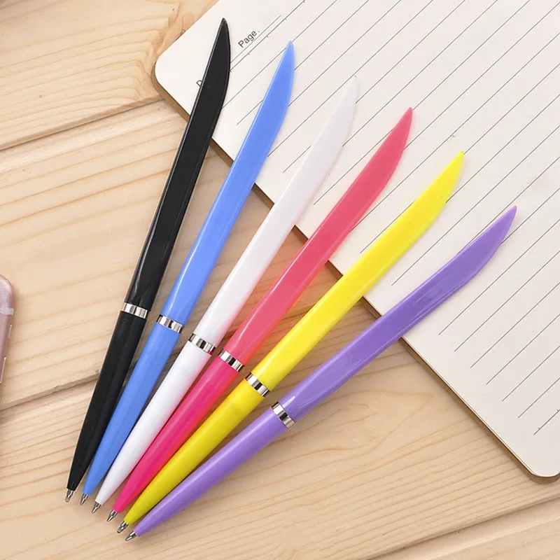

100 шт./лот креативная шариковая ручка, ручка для распаковки, Симпатичные шариковые ручки 0,7 мм с синими чернилами, принадлежности для школы и офиса, канцелярские принадлежности, подарок