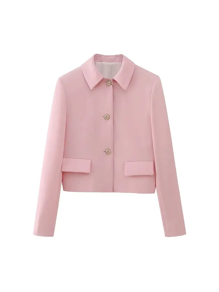 Женский офисный костюм-двойка свободный пиджак с длинным рукавом и шорты