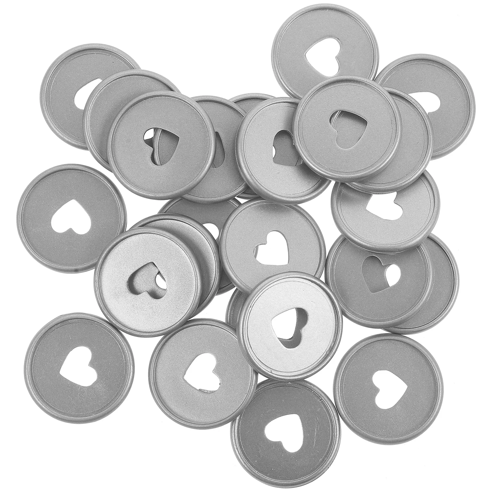 

24 Pcs Heart Binding Buckle Discs Binder Rings DIY Buckles Book Loose Leaf Clips Small Diary Tools Abs Notebook