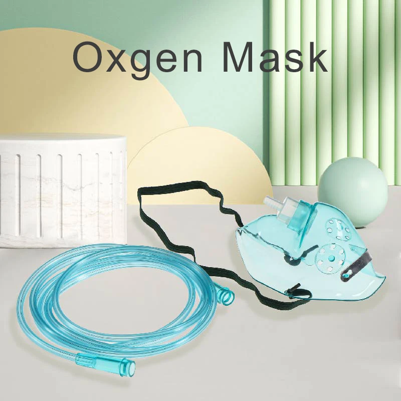 

Califed 1Pc Oxygen Mask Medical Grade PVC Conduit Adult Oxygen Masks with Tube Face Shield Cup Inhaler Conduit Child Adult