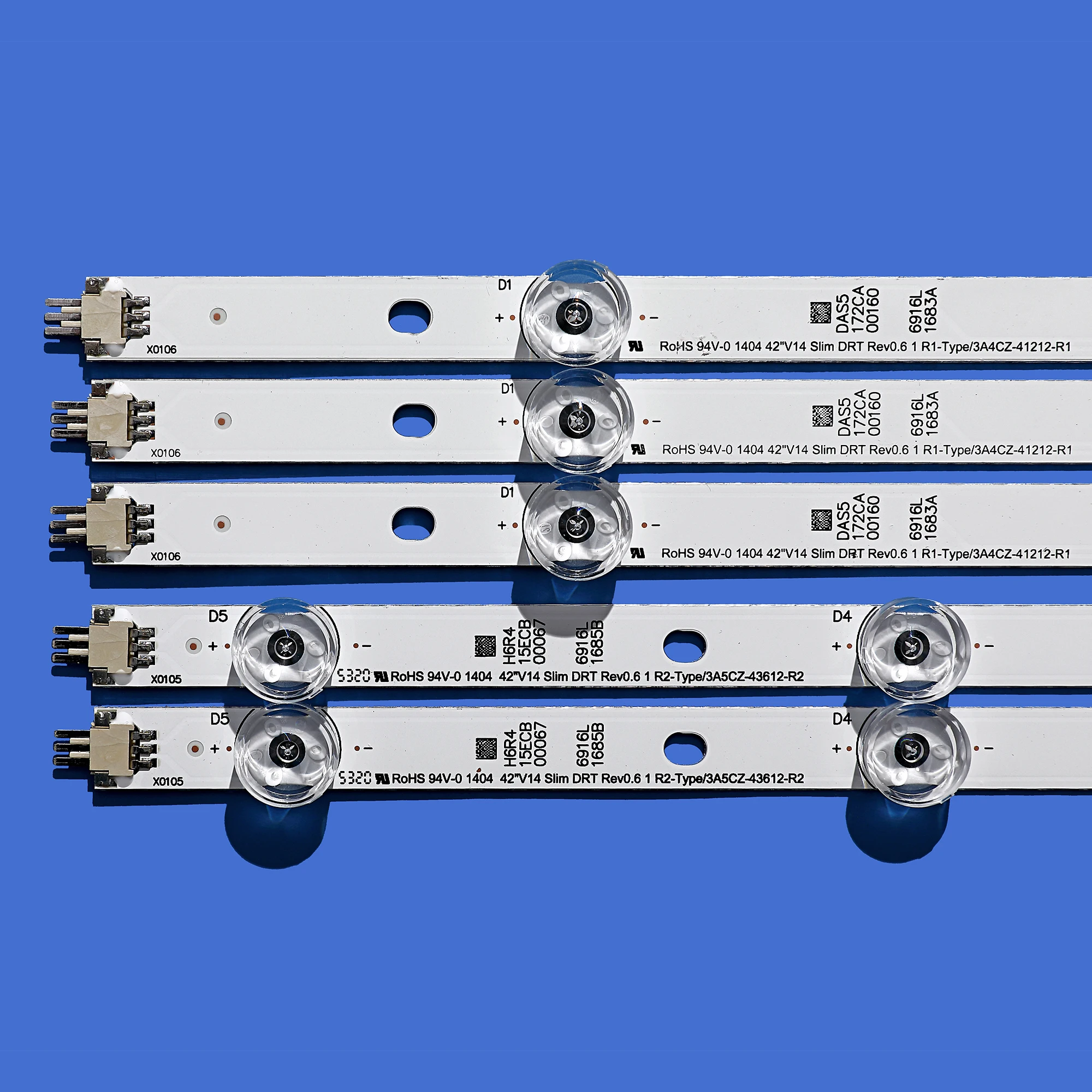 Светодиодная лента для подсветки телевизора V14 Slim DRT Rev0.6 6916L 1682A 1684A 1683B 1685B LC420DUH PG F1