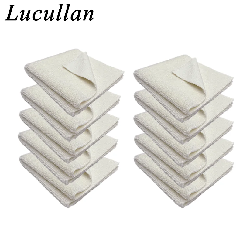 

Lucullan, 2 цвета, 40X40 см, ткань из микрофибры для детализации автомобиля, супермягкое полотенце без кромок с двумя ворсами Cobra