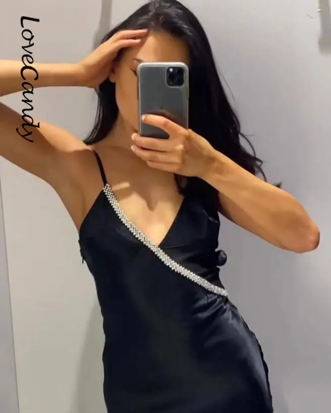 

Женское сексуальное платье-спагетти с V-образным вырезом, Модное Длинное Платье на бретельках без рукавов, элегантное облегающее женское вечернее платье