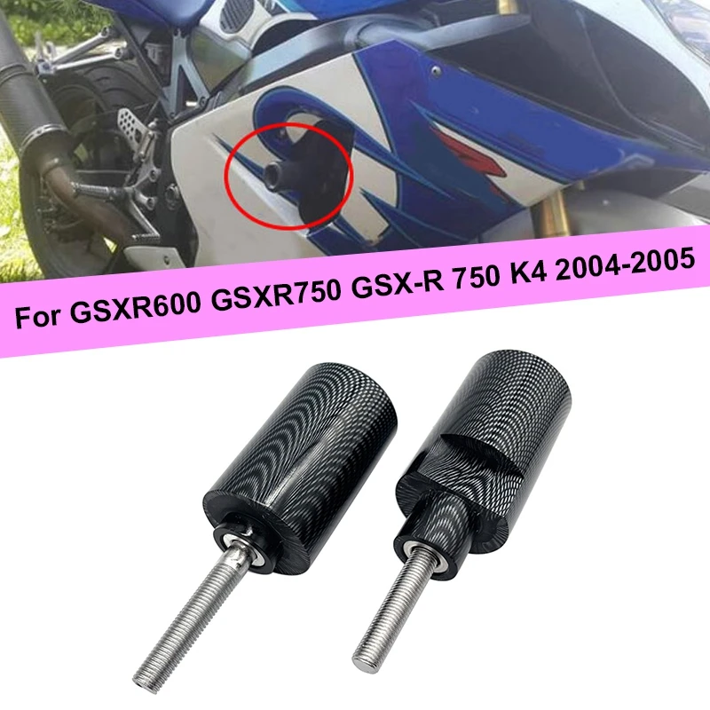 

Motorcycle Frame Sliders Falling Crash Protector Pad For Suzuki GSXR600 GSXR750 GSX-R 750 K4 2004-2005
